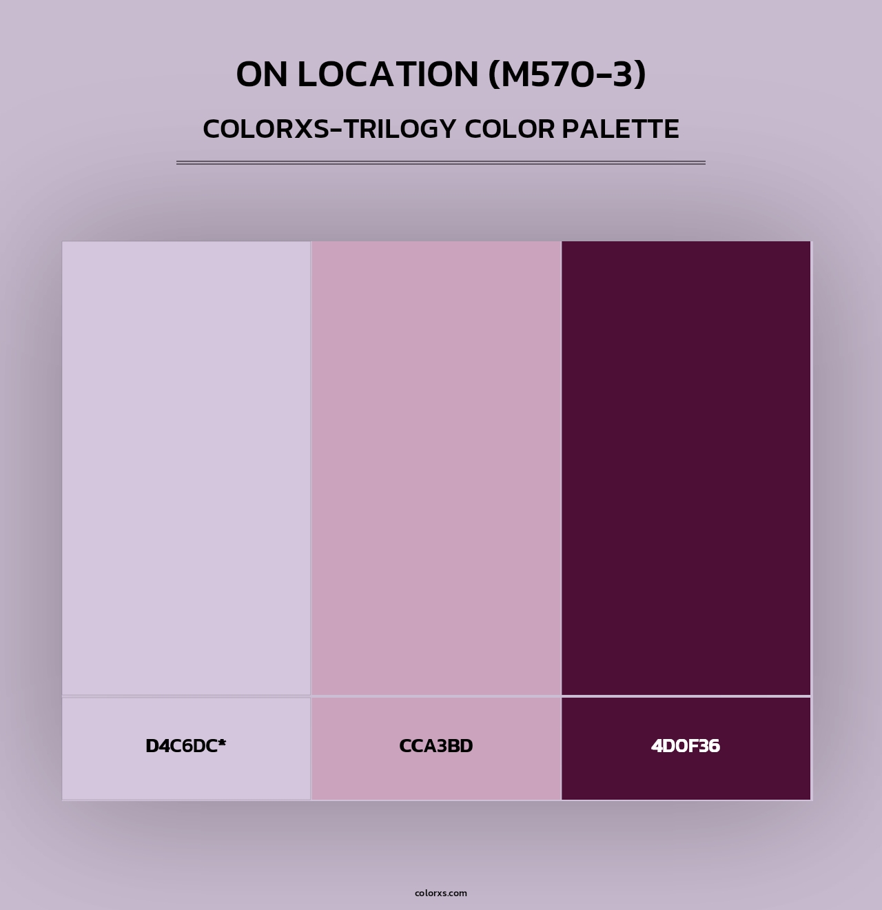 On Location (M570-3) - Colorxs Trilogy Palette