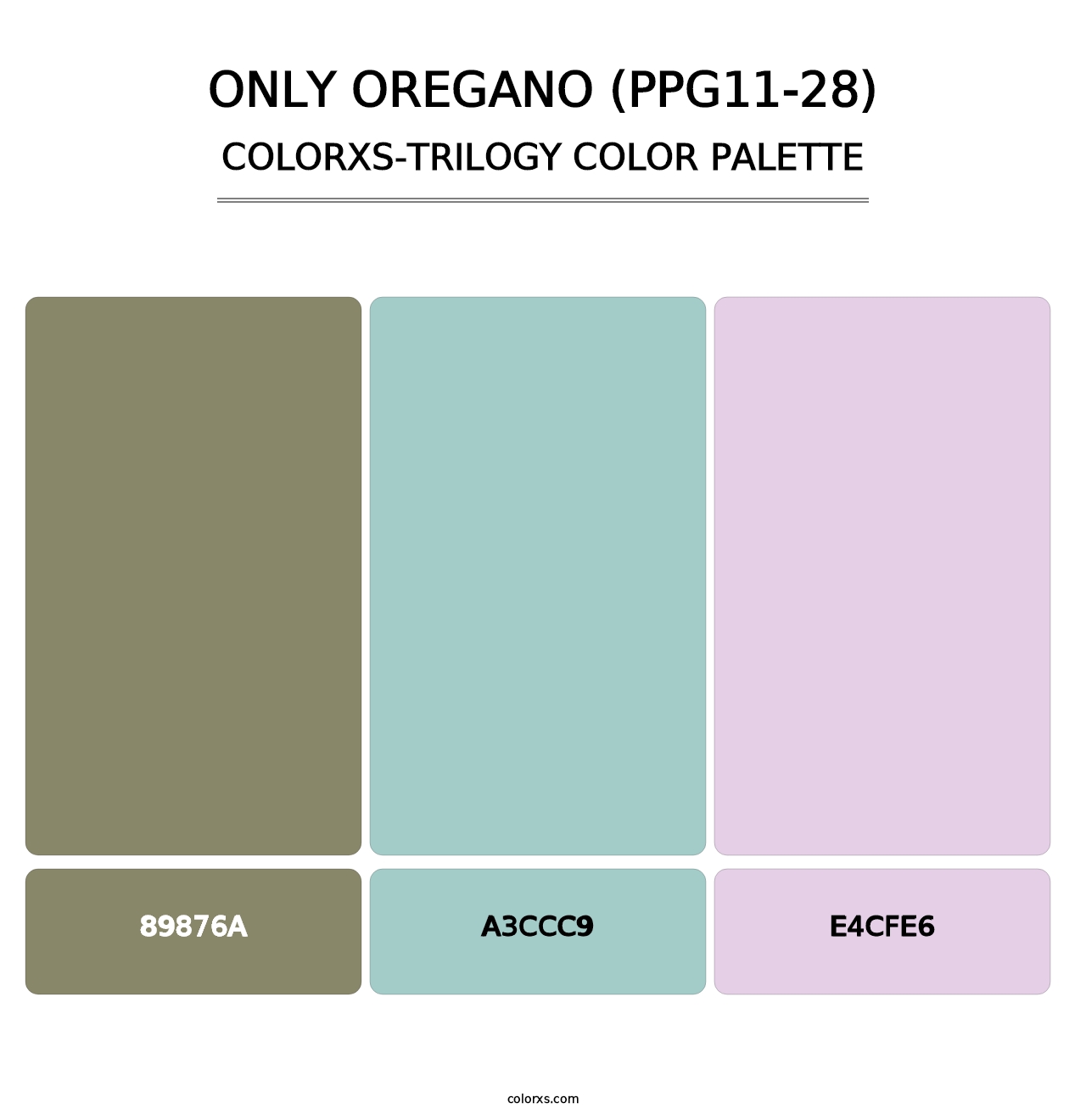 Only Oregano (PPG11-28) - Colorxs Trilogy Palette