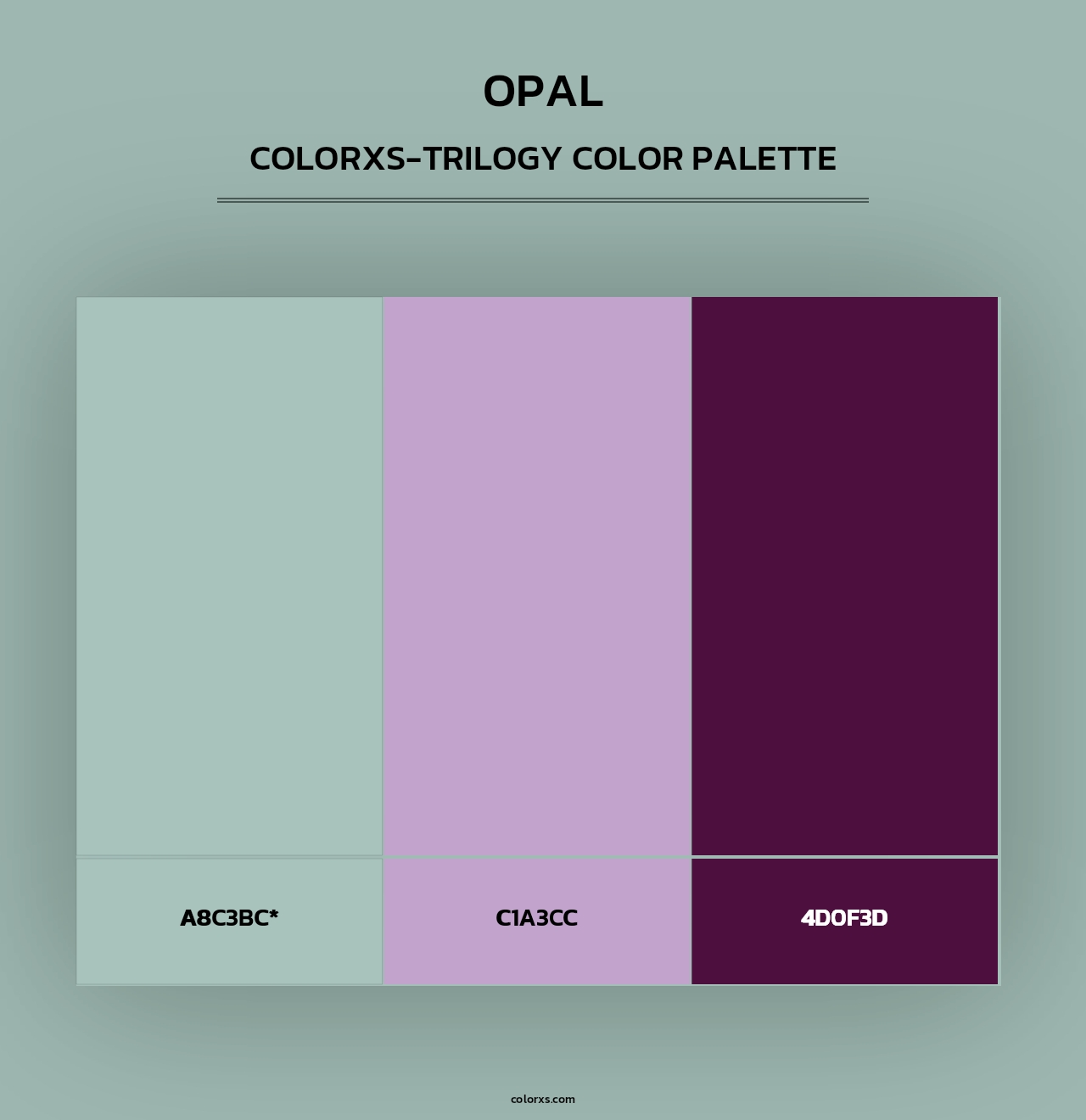Opal - Colorxs Trilogy Palette