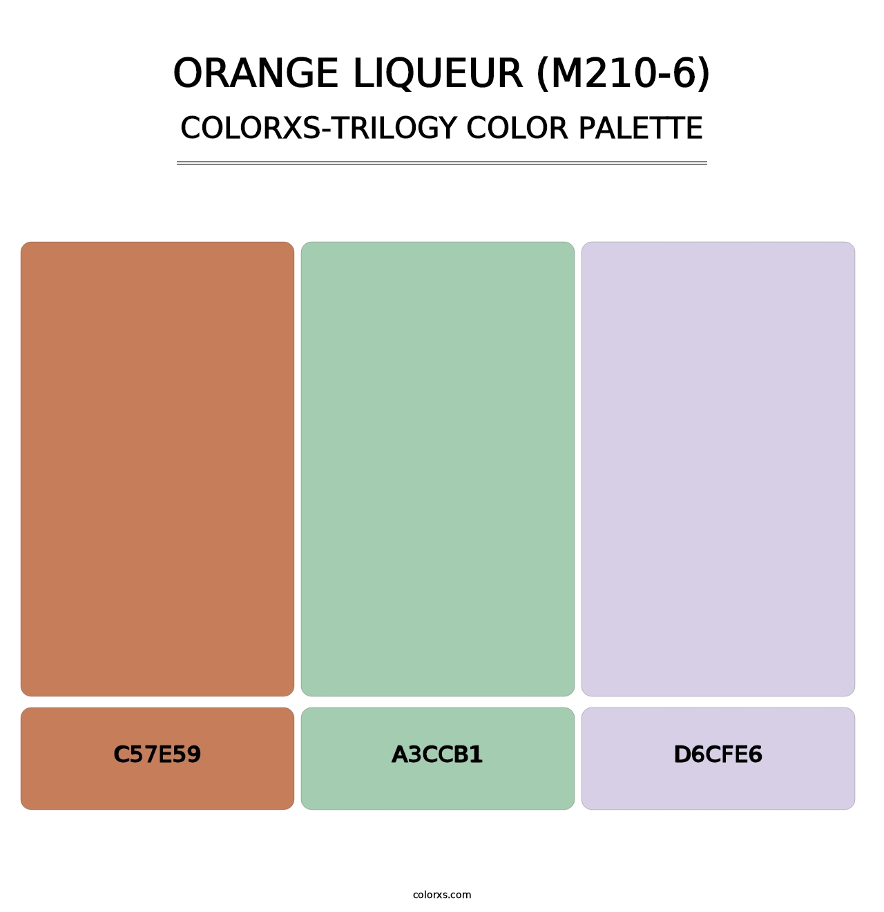 Orange Liqueur (M210-6) - Colorxs Trilogy Palette