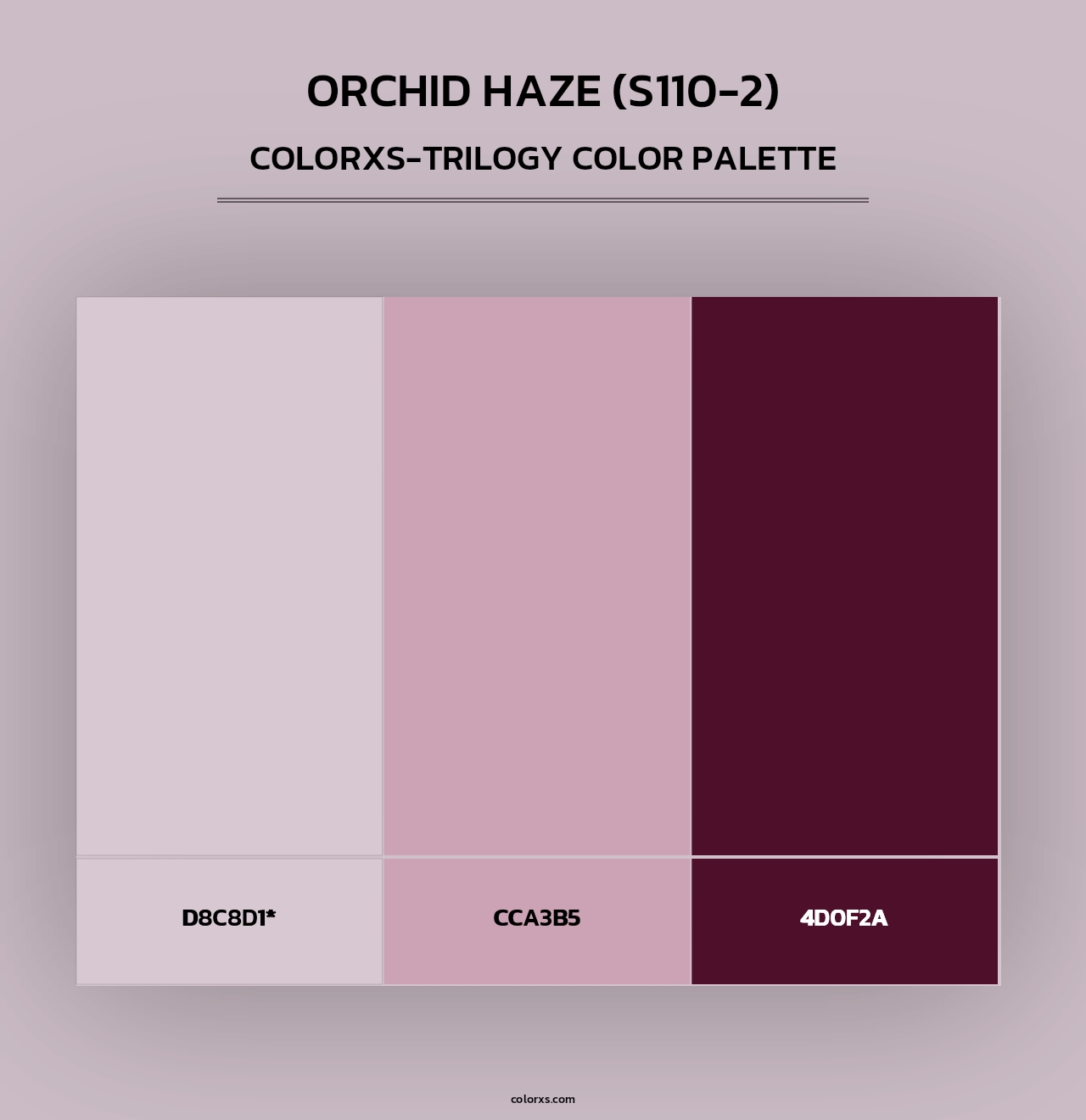 Orchid Haze (S110-2) - Colorxs Trilogy Palette