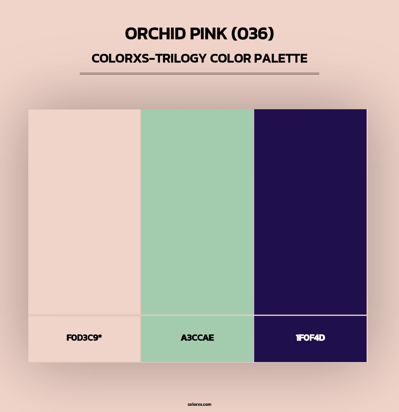 Orchid Pink (036) - Colorxs Trilogy Palette