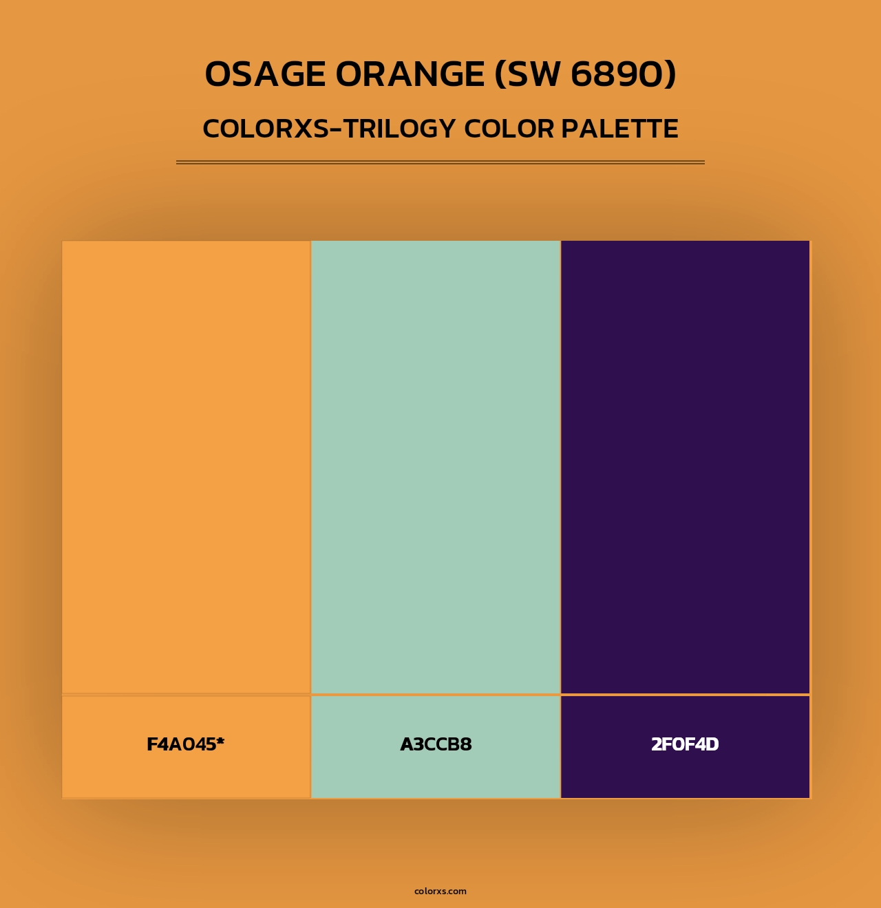 Osage Orange (SW 6890) - Colorxs Trilogy Palette
