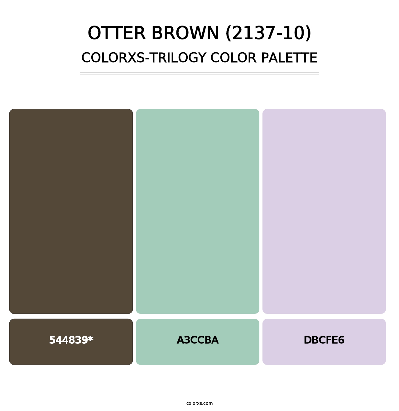 Otter Brown (2137-10) - Colorxs Trilogy Palette