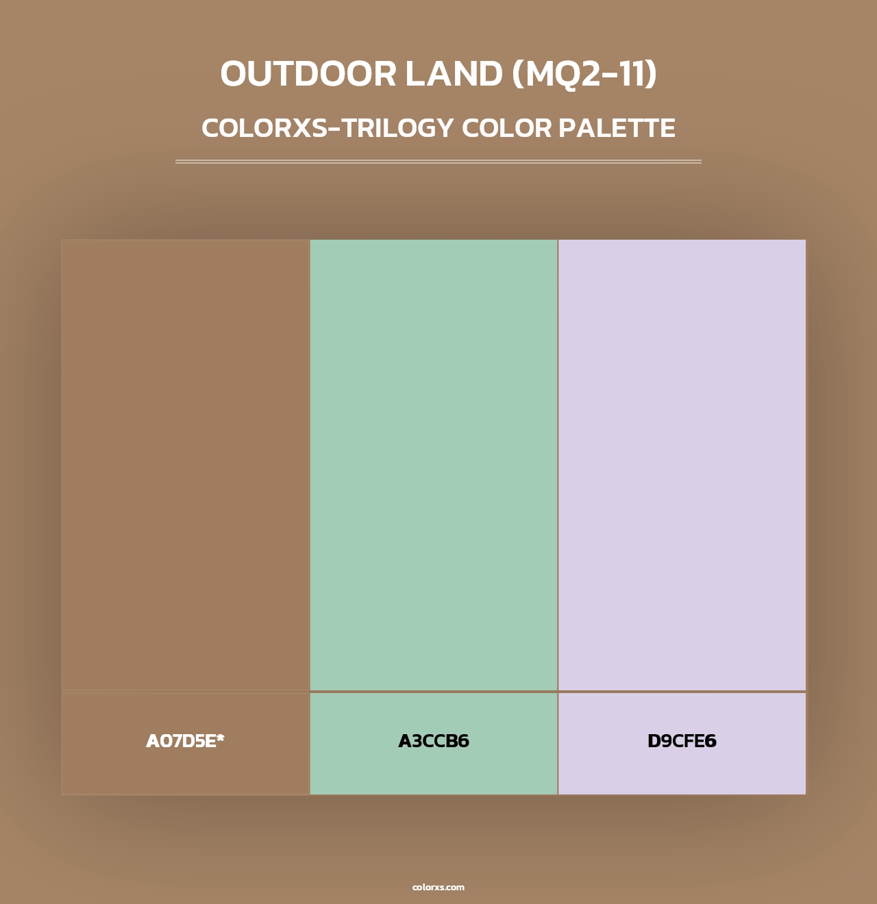 Outdoor Land (MQ2-11) - Colorxs Trilogy Palette