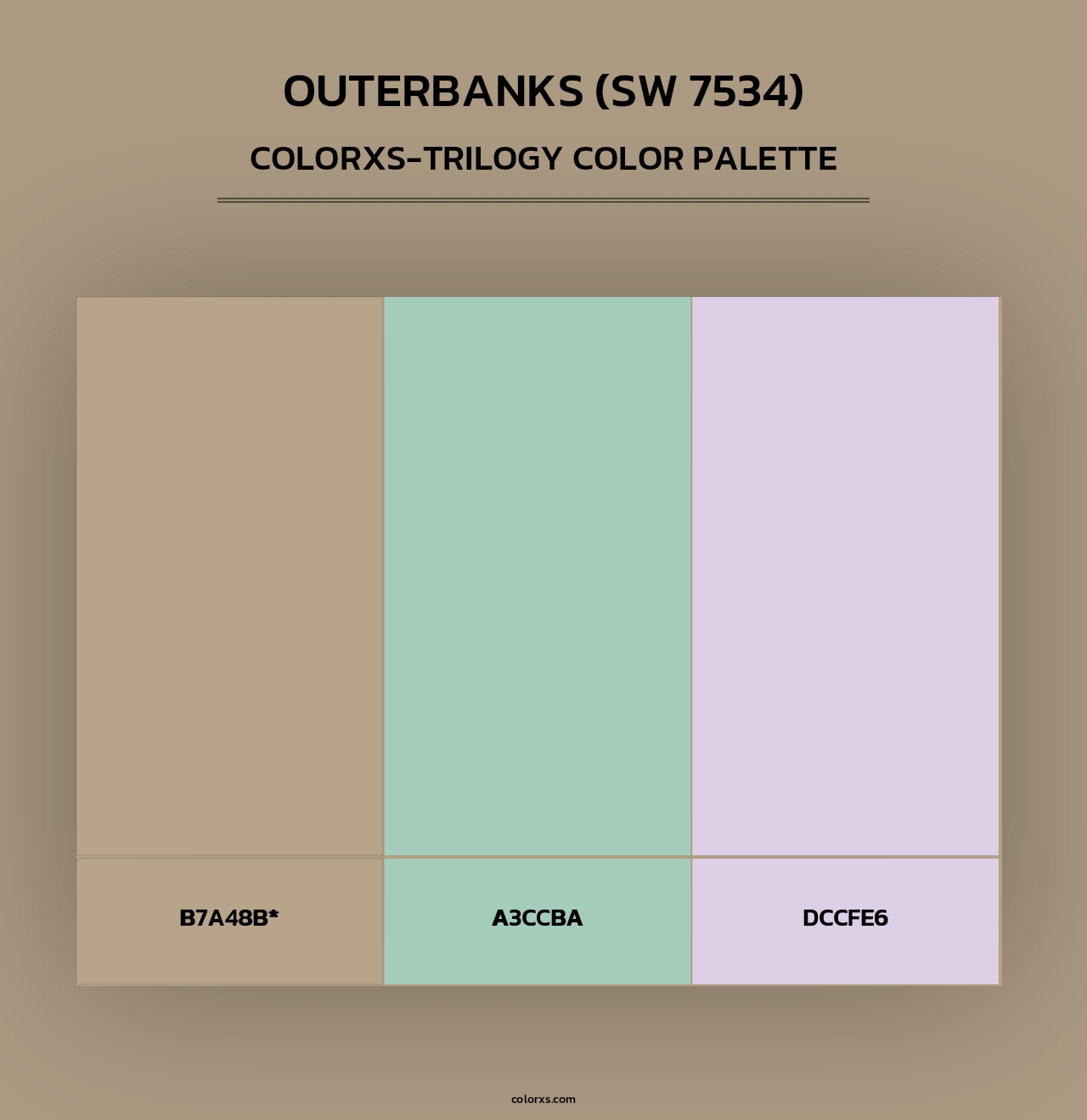 Outerbanks (SW 7534) - Colorxs Trilogy Palette