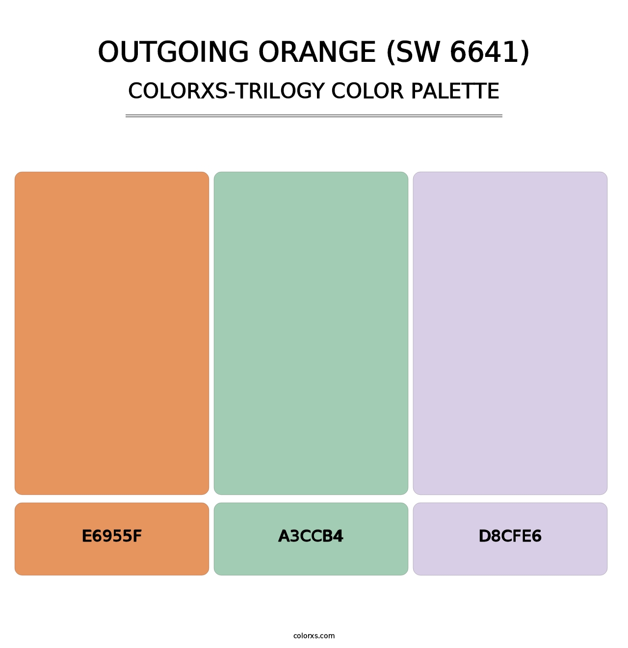 Outgoing Orange (SW 6641) - Colorxs Trilogy Palette