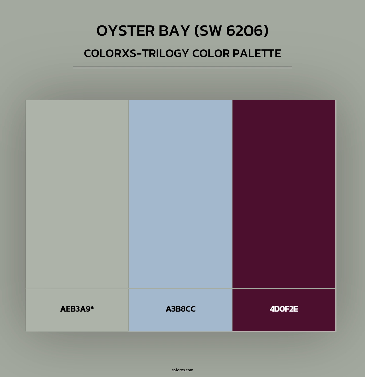 Oyster Bay (SW 6206) - Colorxs Trilogy Palette