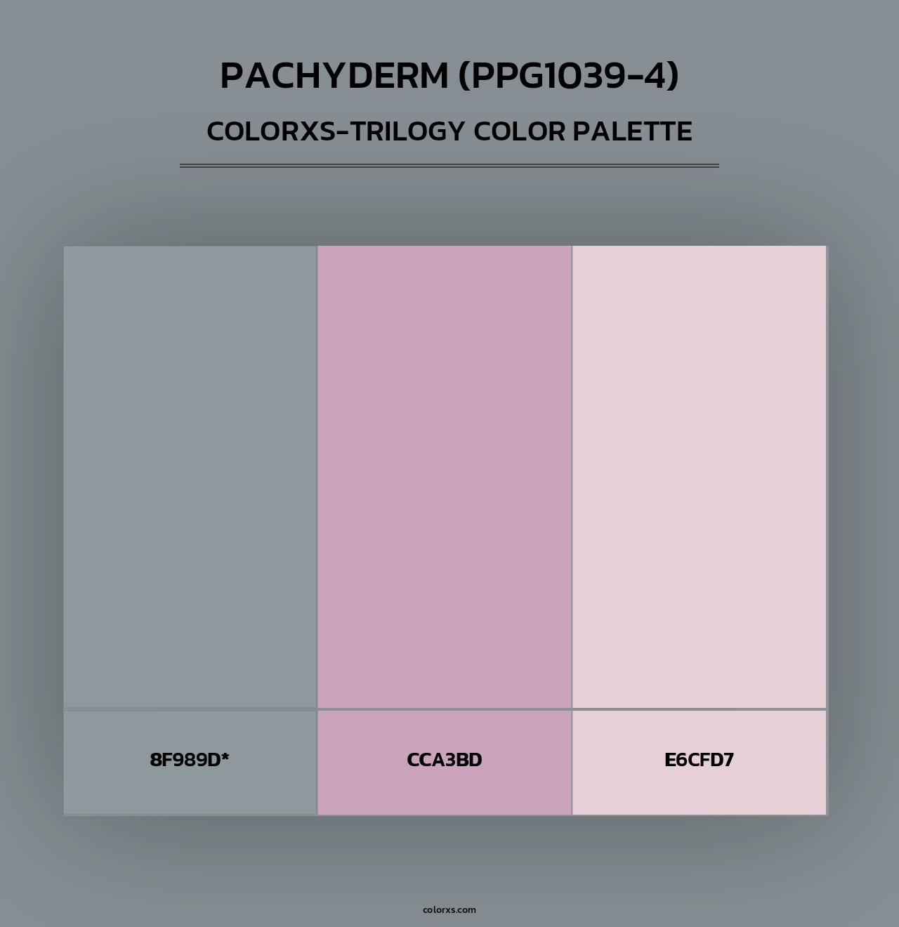 Pachyderm (PPG1039-4) - Colorxs Trilogy Palette