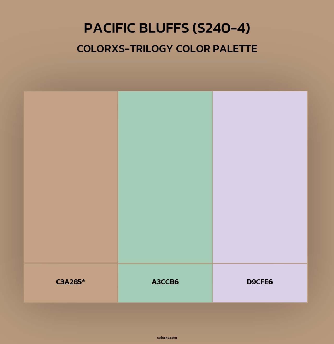 Pacific Bluffs (S240-4) - Colorxs Trilogy Palette