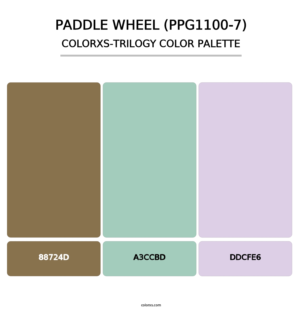 Paddle Wheel (PPG1100-7) - Colorxs Trilogy Palette