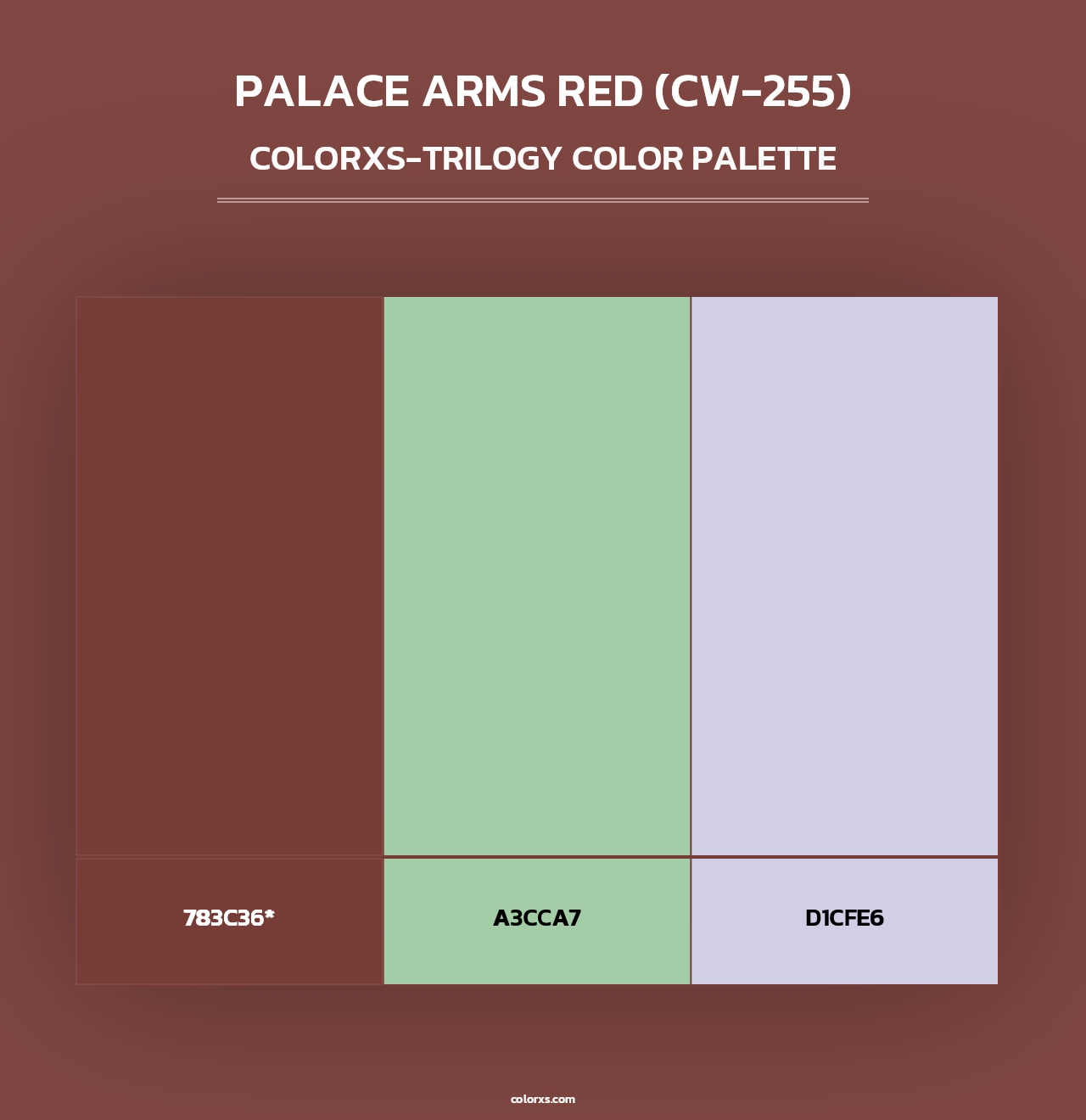 Palace Arms Red (CW-255) - Colorxs Trilogy Palette