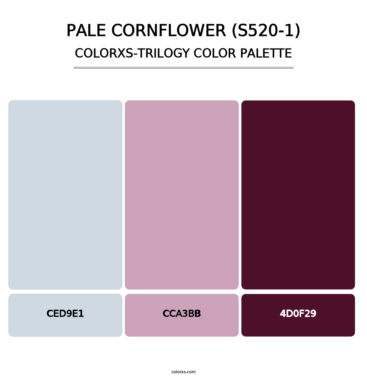 Pale Cornflower (S520-1) - Colorxs Trilogy Palette