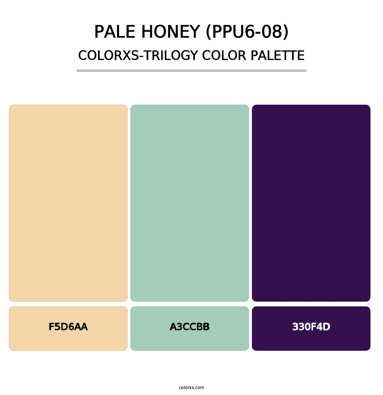 Pale Honey (PPU6-08) - Colorxs Trilogy Palette