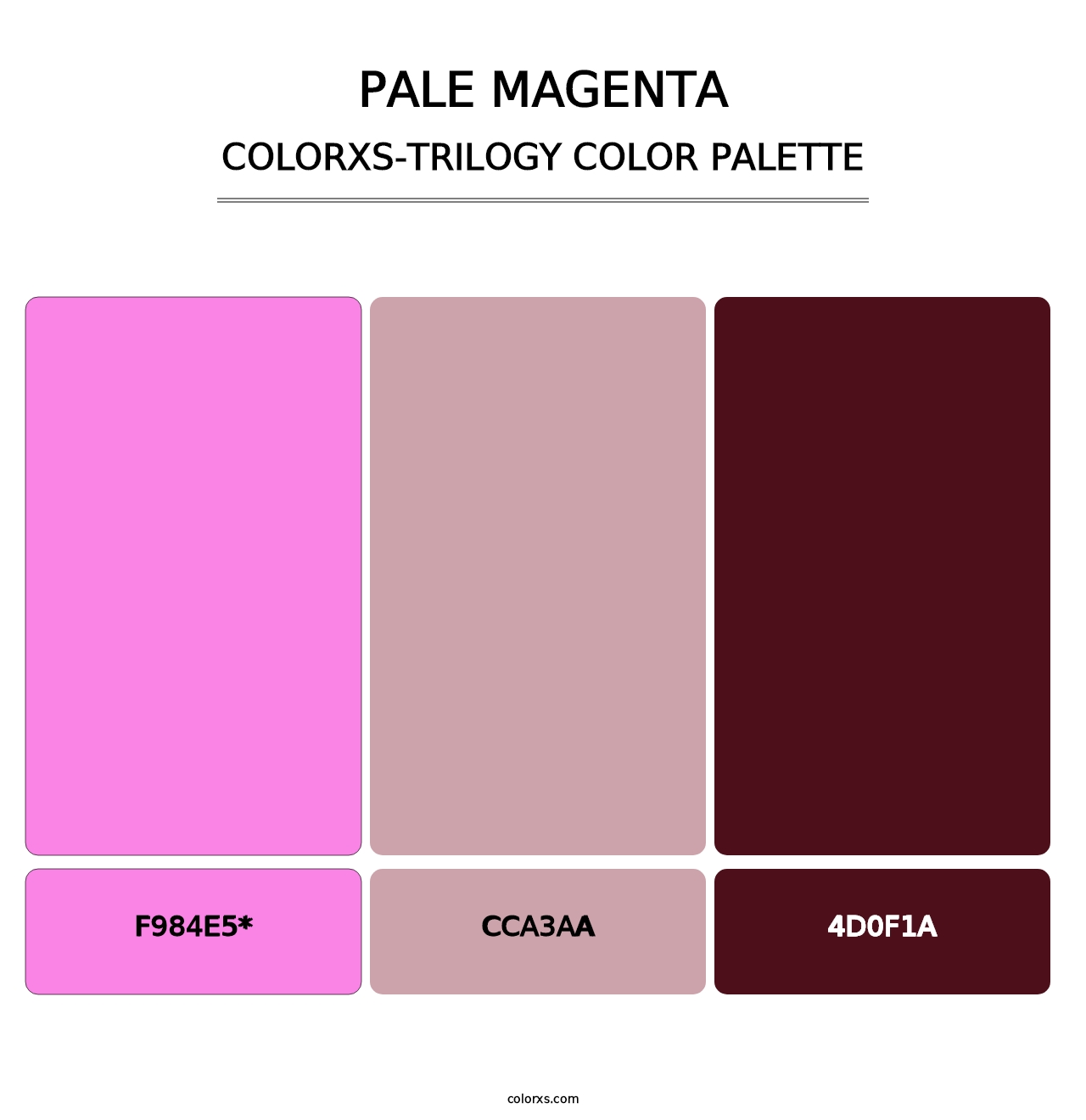 Pale Magenta - Colorxs Trilogy Palette