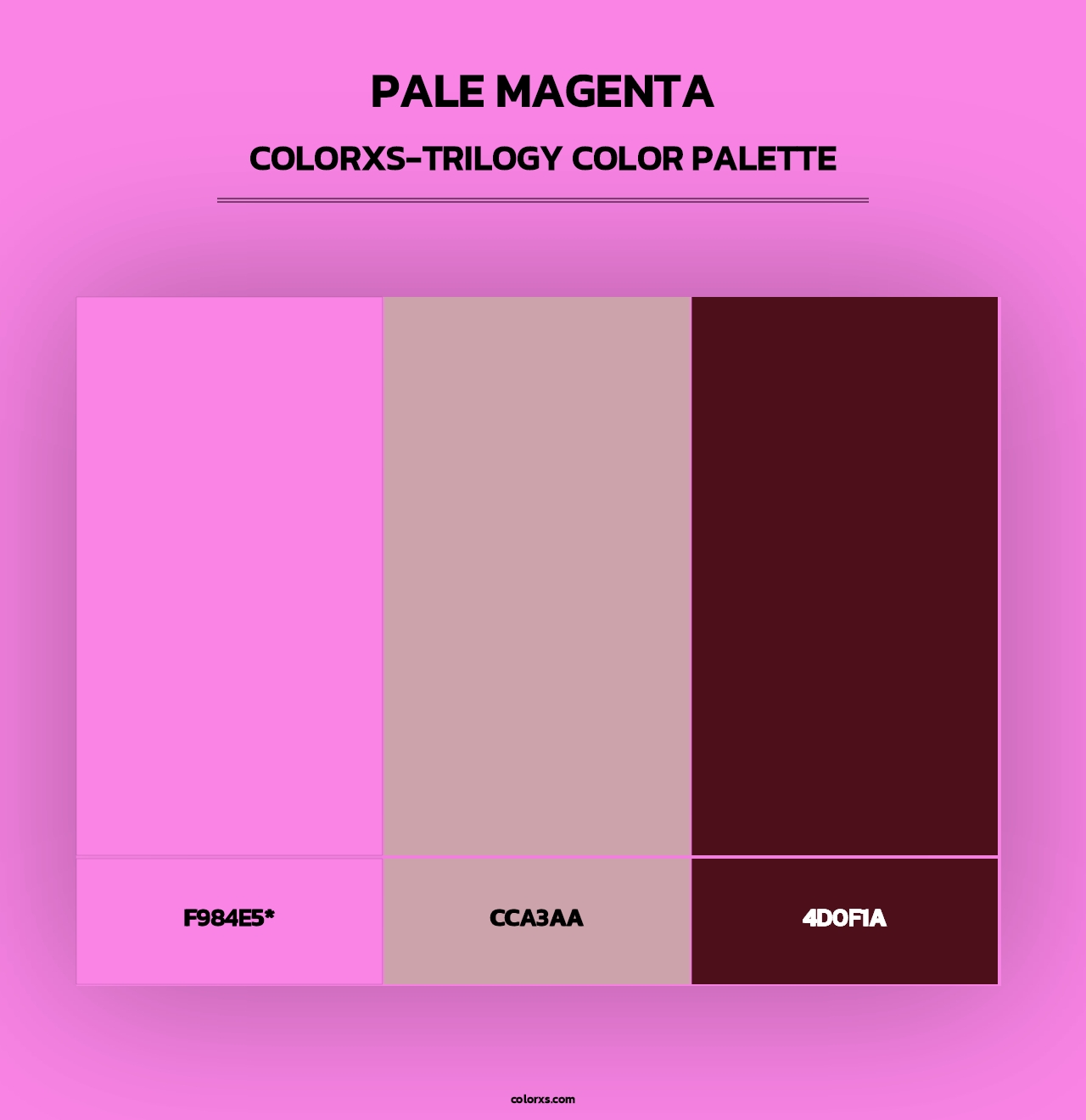 Pale Magenta - Colorxs Trilogy Palette