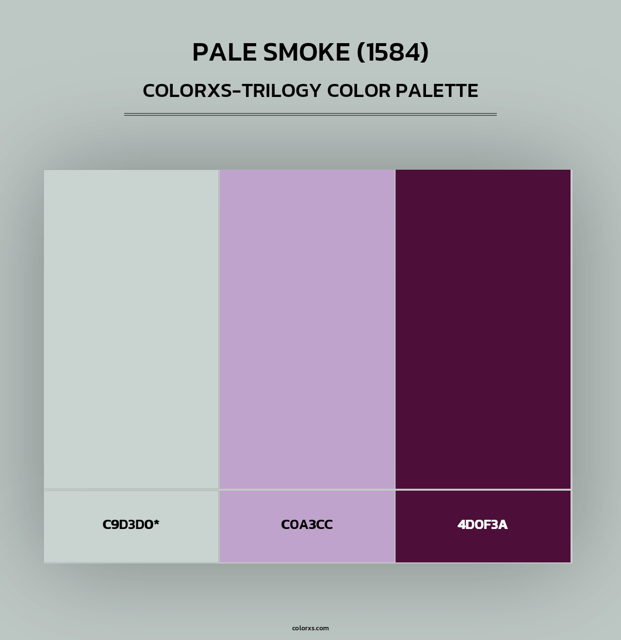 Pale Smoke (1584) - Colorxs Trilogy Palette
