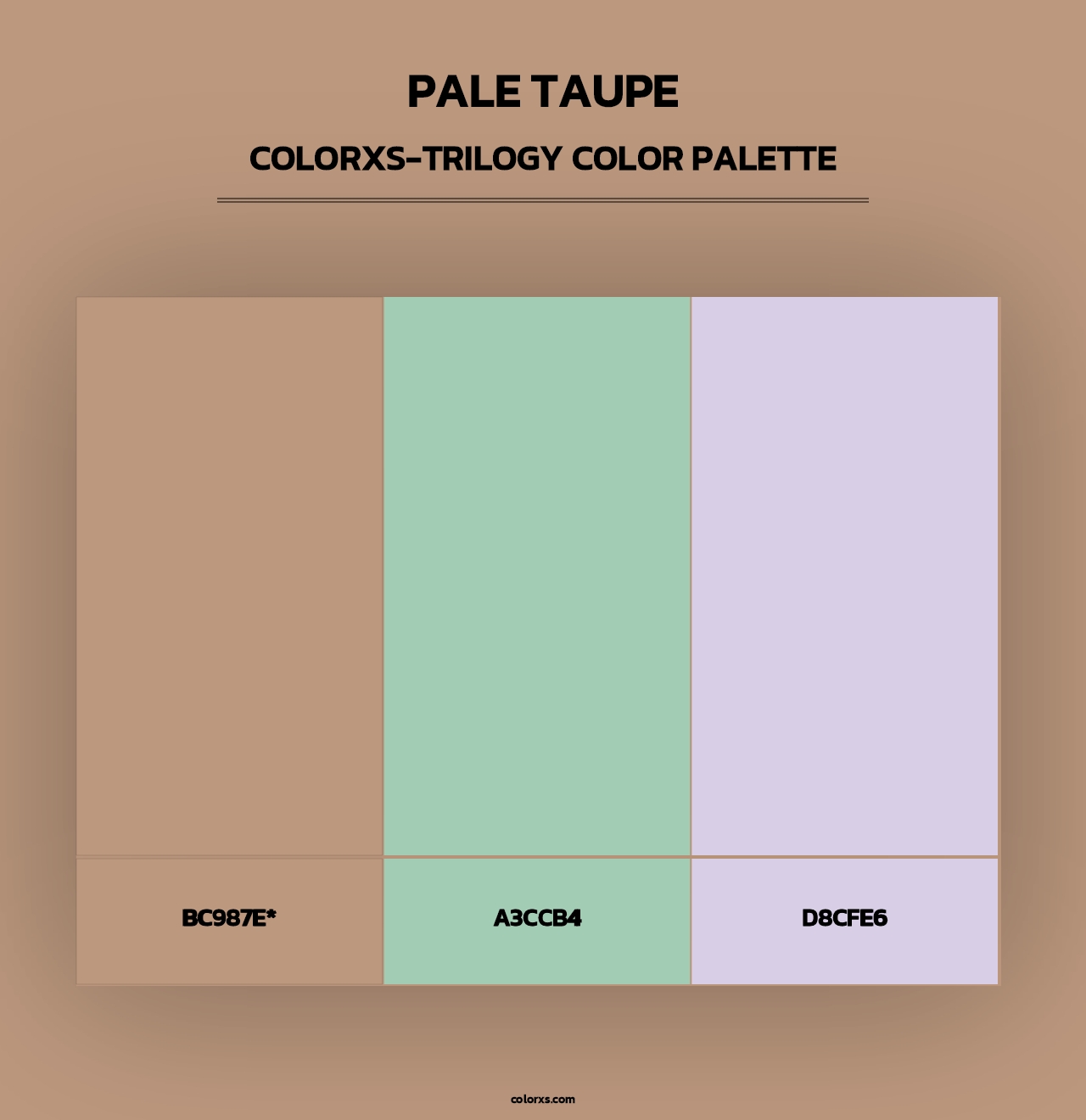 Pale Taupe - Colorxs Trilogy Palette