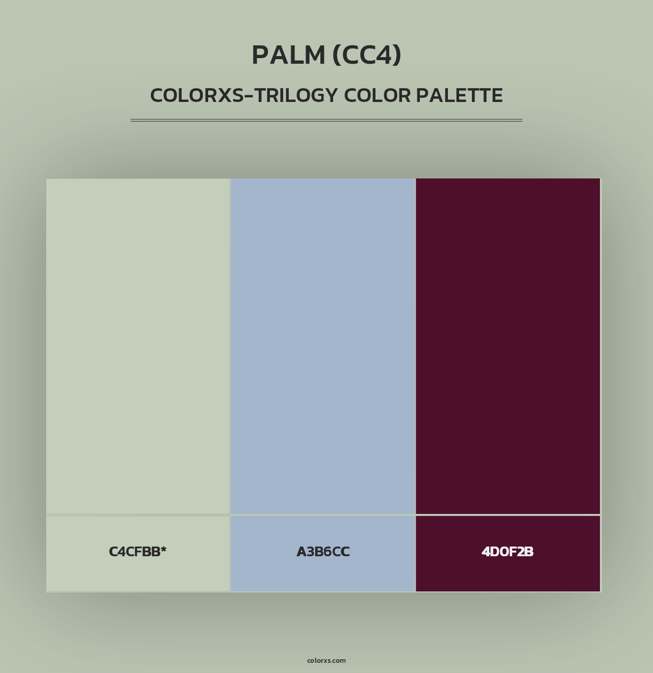 Palm (CC4) - Colorxs Trilogy Palette