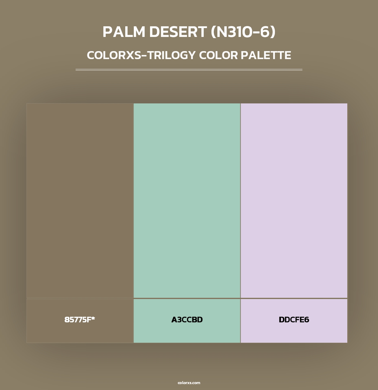 Palm Desert (N310-6) - Colorxs Trilogy Palette