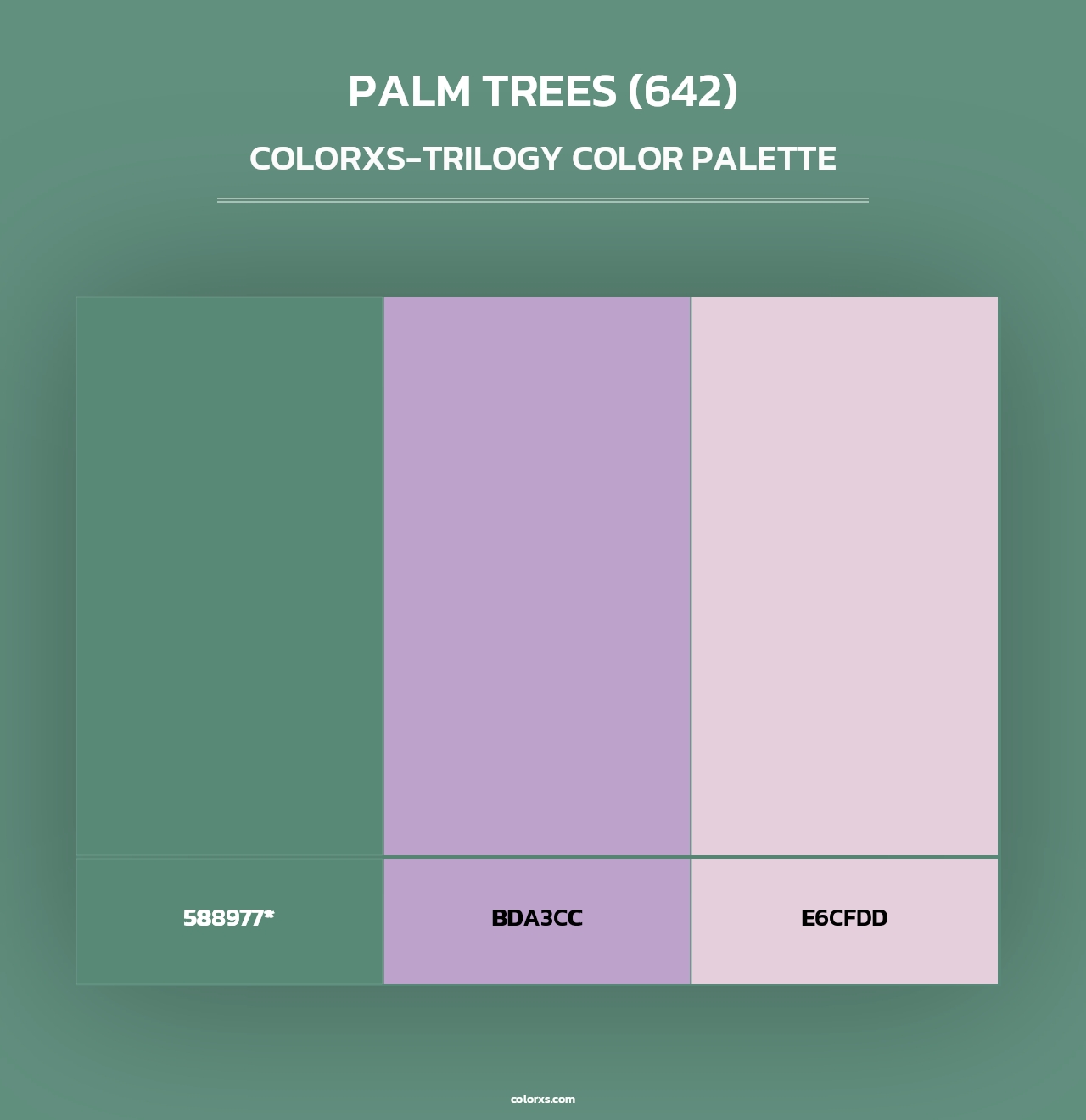 Palm Trees (642) - Colorxs Trilogy Palette