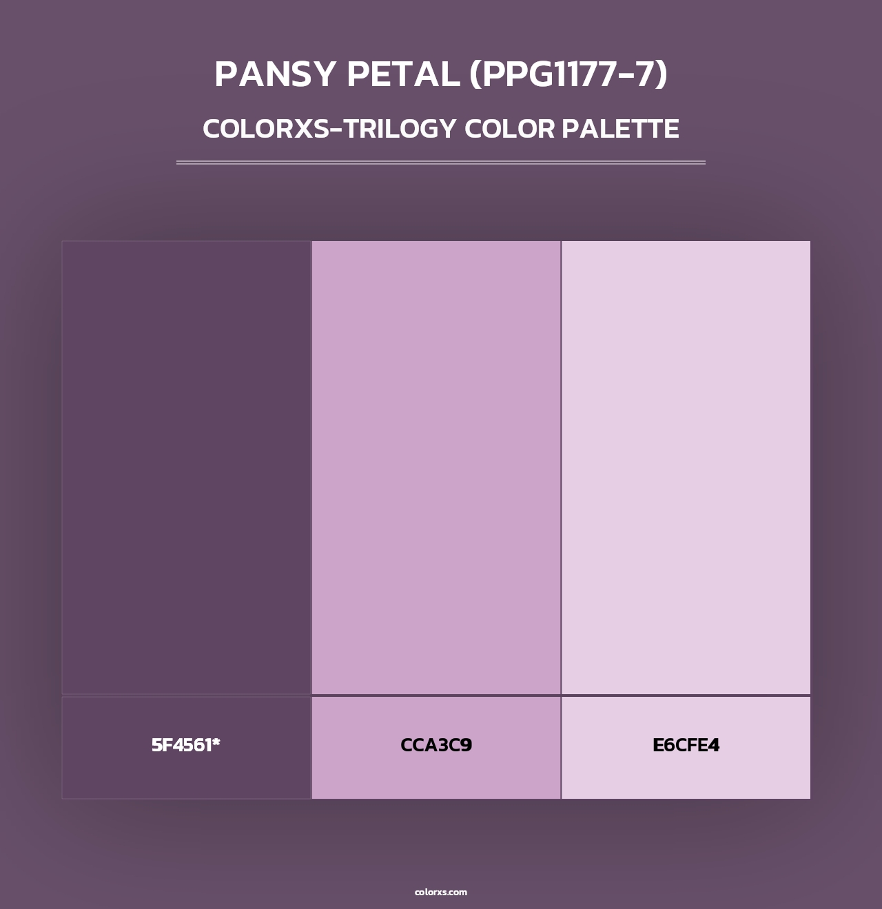 Pansy Petal (PPG1177-7) - Colorxs Trilogy Palette