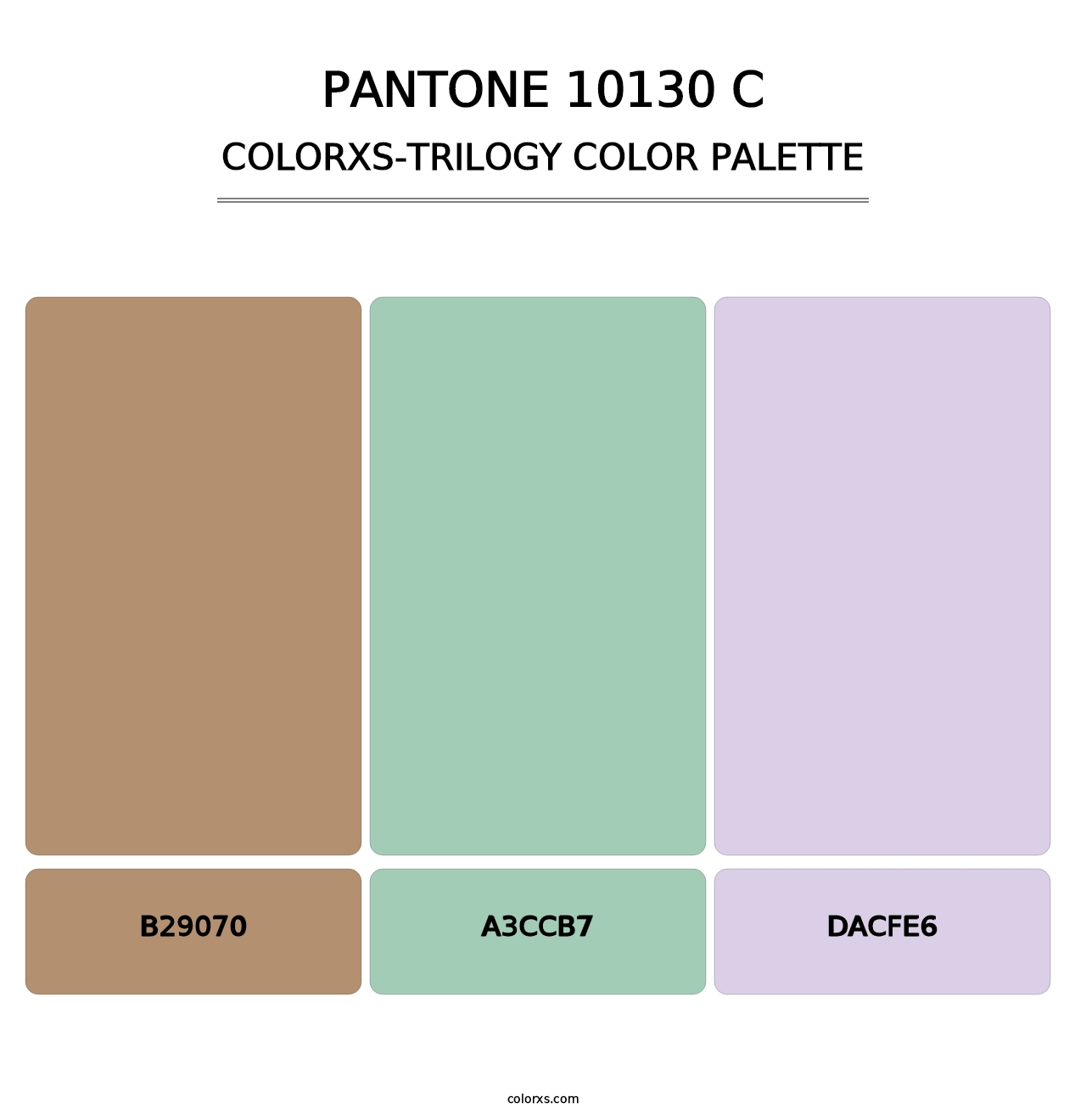 PANTONE 10130 C - Colorxs Trilogy Palette