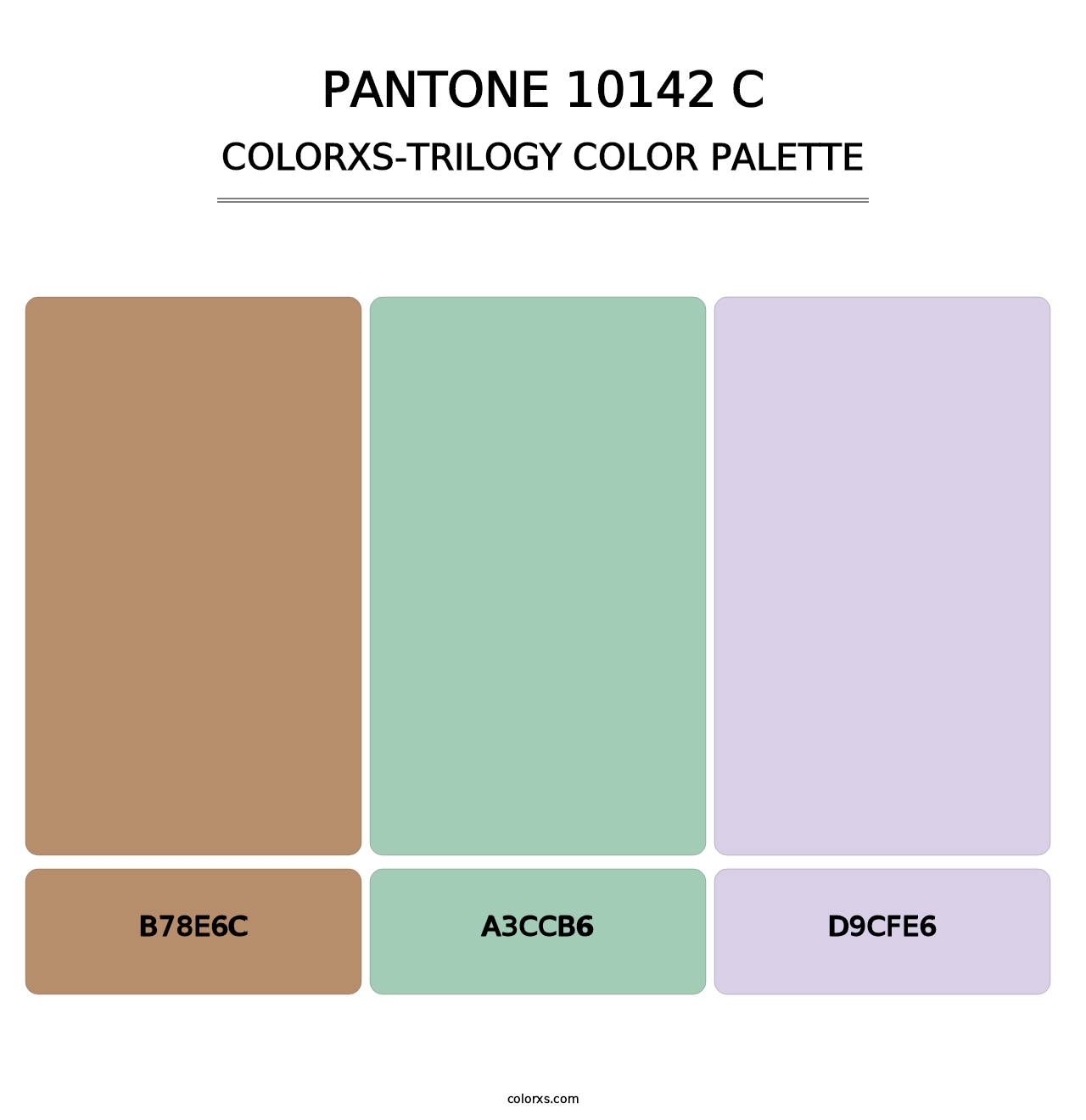 PANTONE 10142 C - Colorxs Trilogy Palette