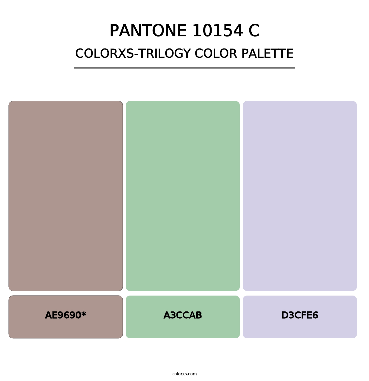 PANTONE 10154 C - Colorxs Trilogy Palette
