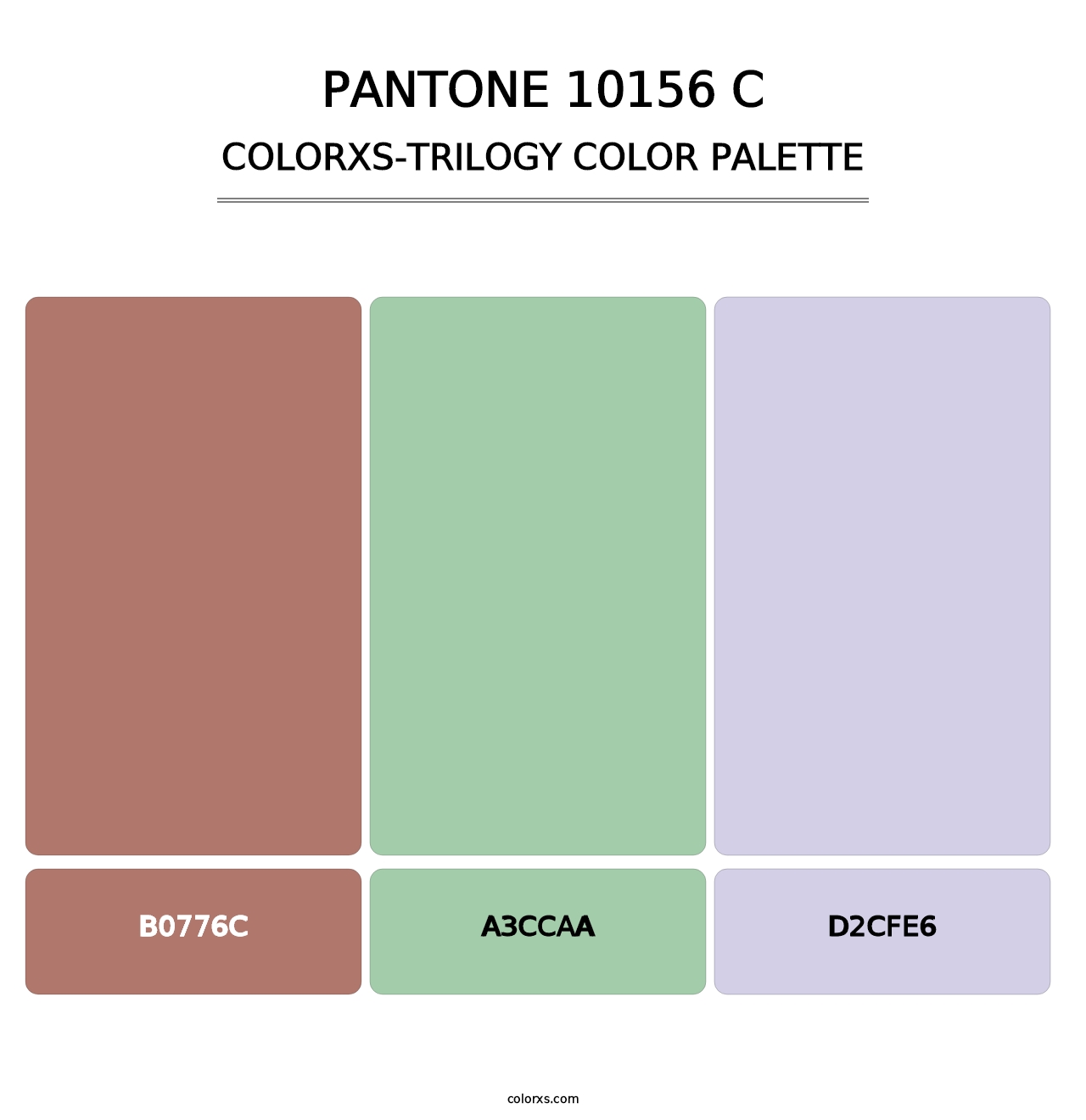 PANTONE 10156 C - Colorxs Trilogy Palette