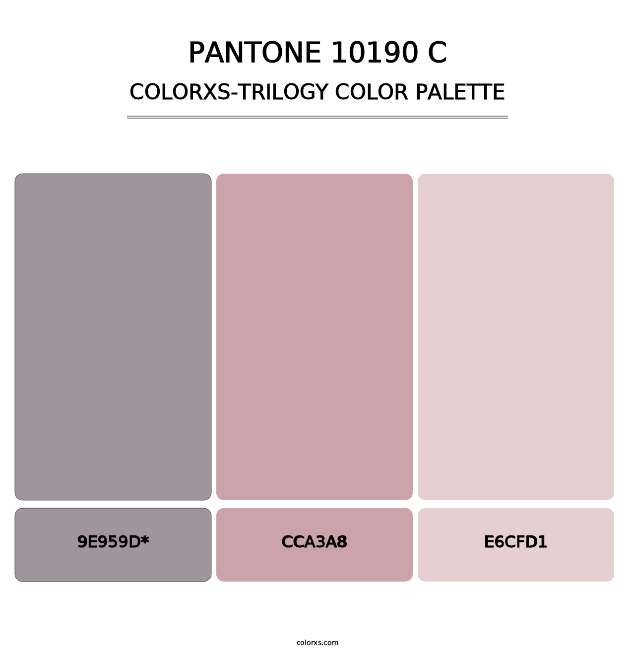 PANTONE 10190 C - Colorxs Trilogy Palette