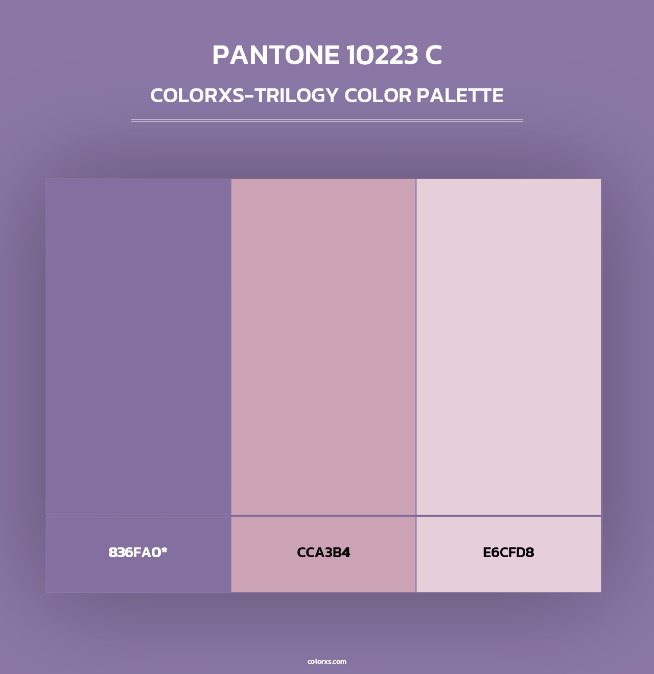 PANTONE 10223 C - Colorxs Trilogy Palette