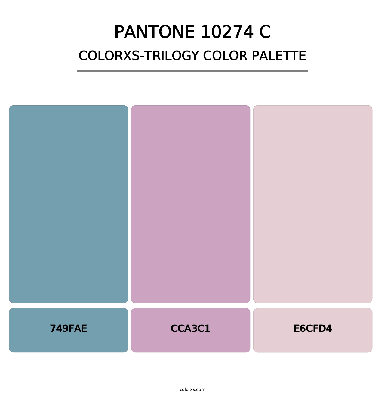 PANTONE 10274 C - Colorxs Trilogy Palette