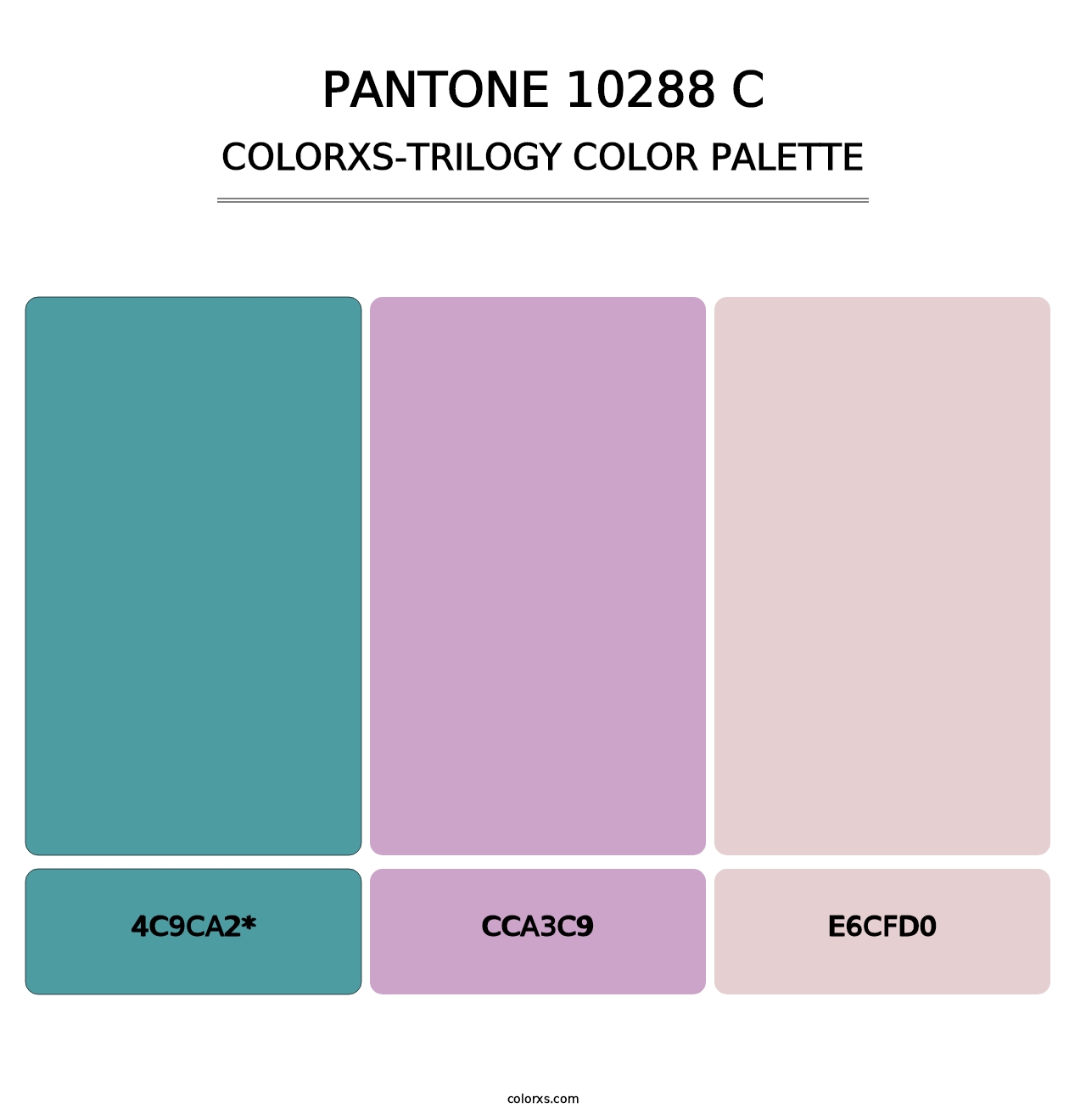PANTONE 10288 C - Colorxs Trilogy Palette