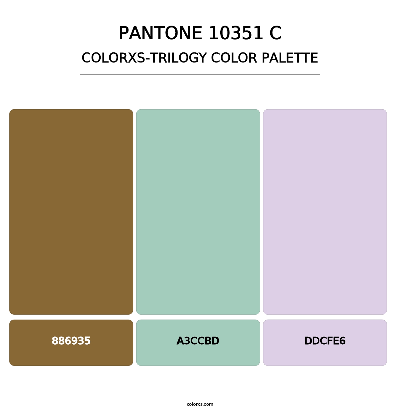PANTONE 10351 C - Colorxs Trilogy Palette