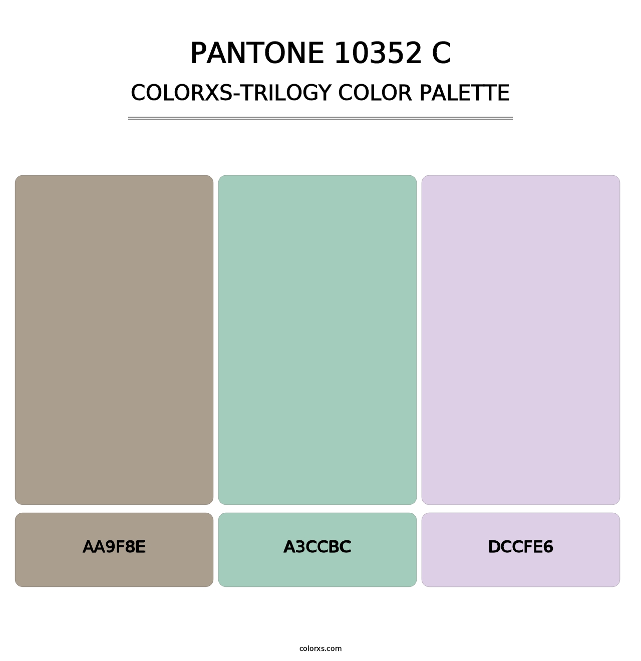 PANTONE 10352 C - Colorxs Trilogy Palette