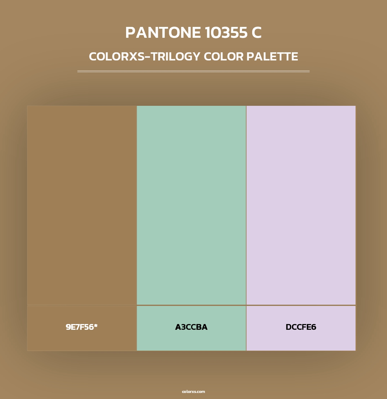 PANTONE 10355 C - Colorxs Trilogy Palette