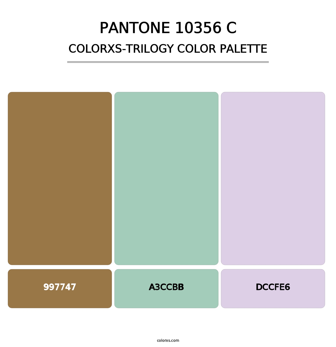 PANTONE 10356 C - Colorxs Trilogy Palette