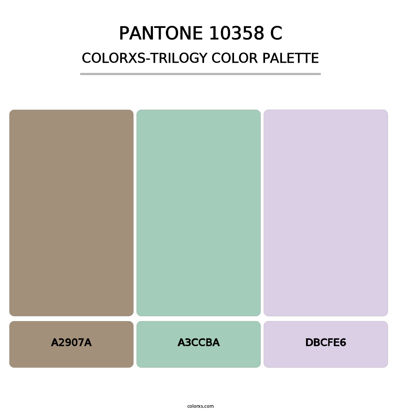 PANTONE 10358 C - Colorxs Trilogy Palette