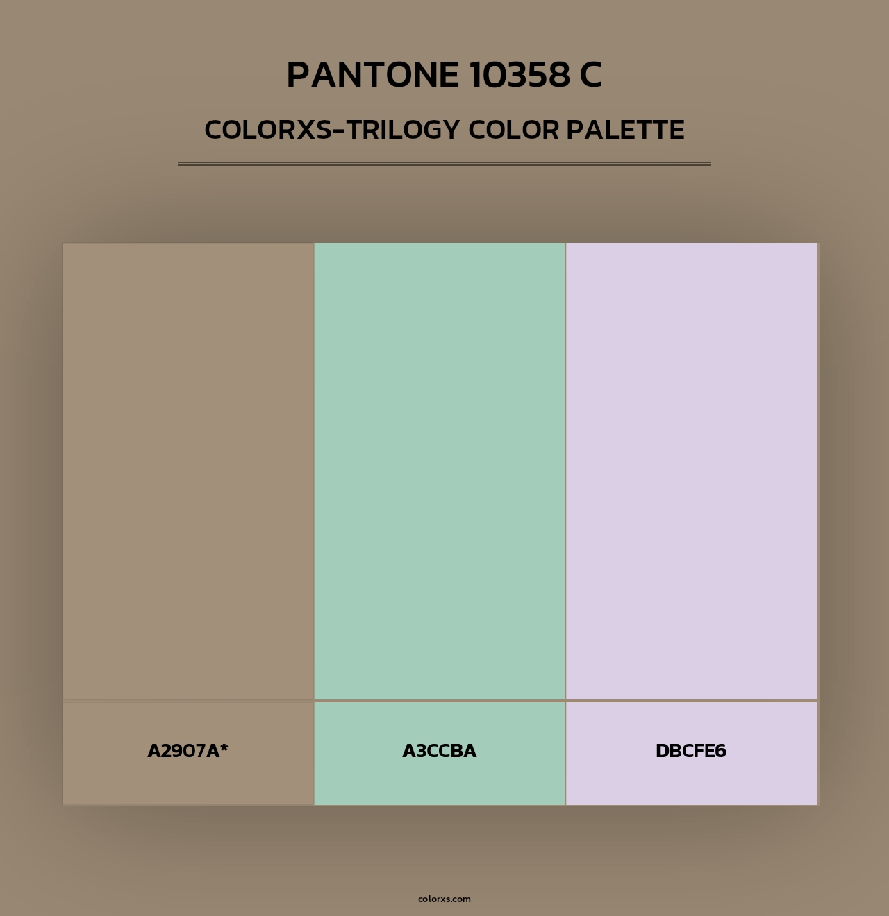 PANTONE 10358 C - Colorxs Trilogy Palette