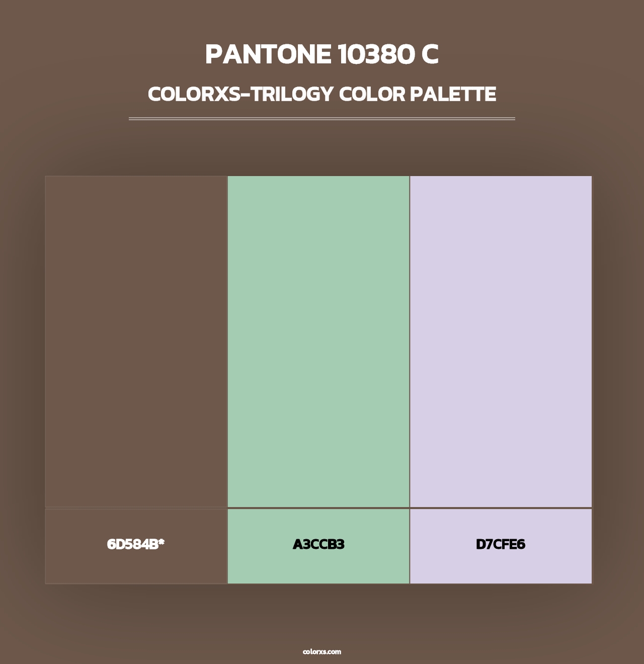 PANTONE 10380 C - Colorxs Trilogy Palette