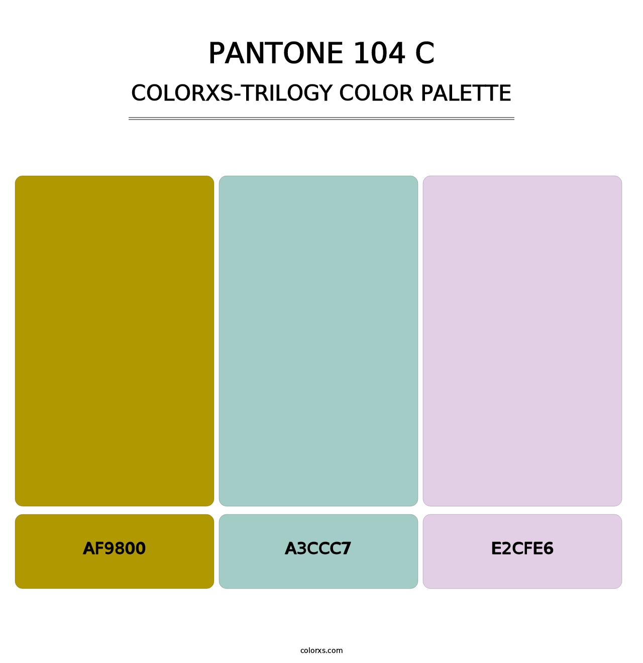 PANTONE 104 C - Colorxs Trilogy Palette