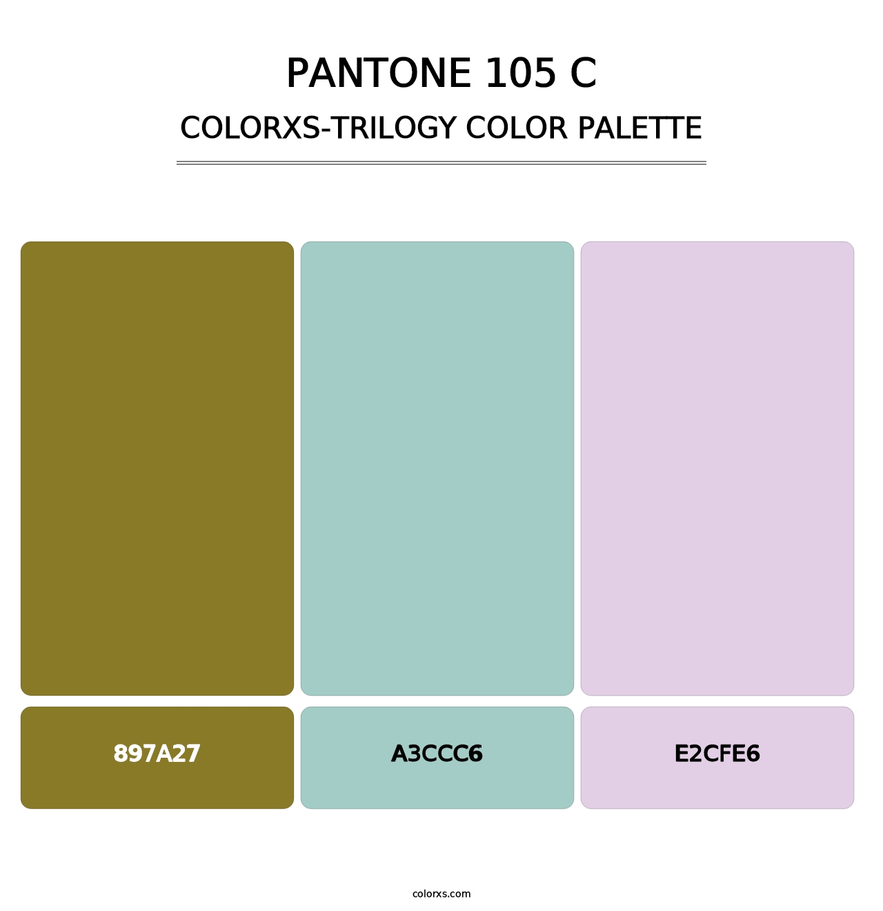 PANTONE 105 C - Colorxs Trilogy Palette