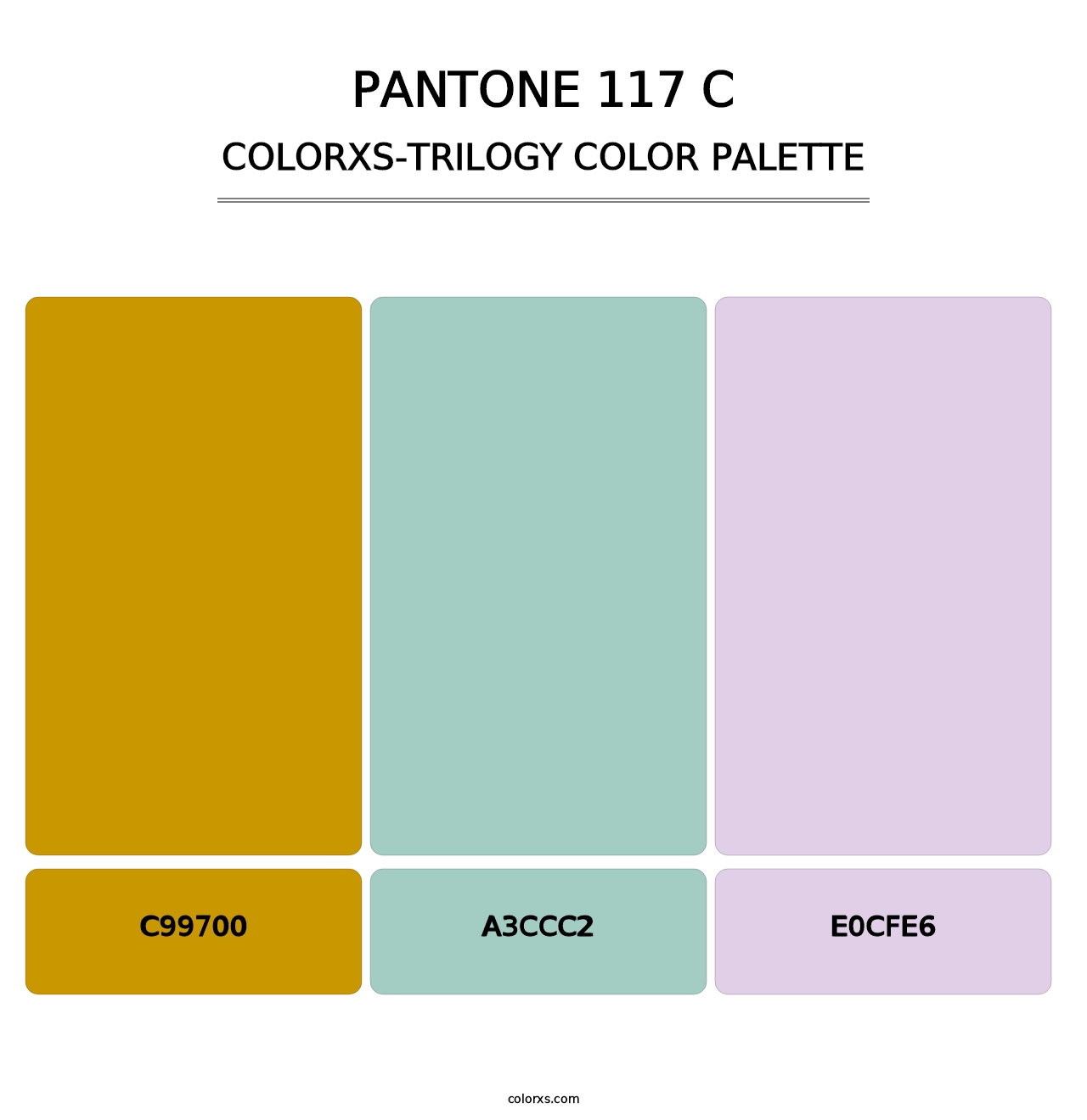 PANTONE 117 C - Colorxs Trilogy Palette