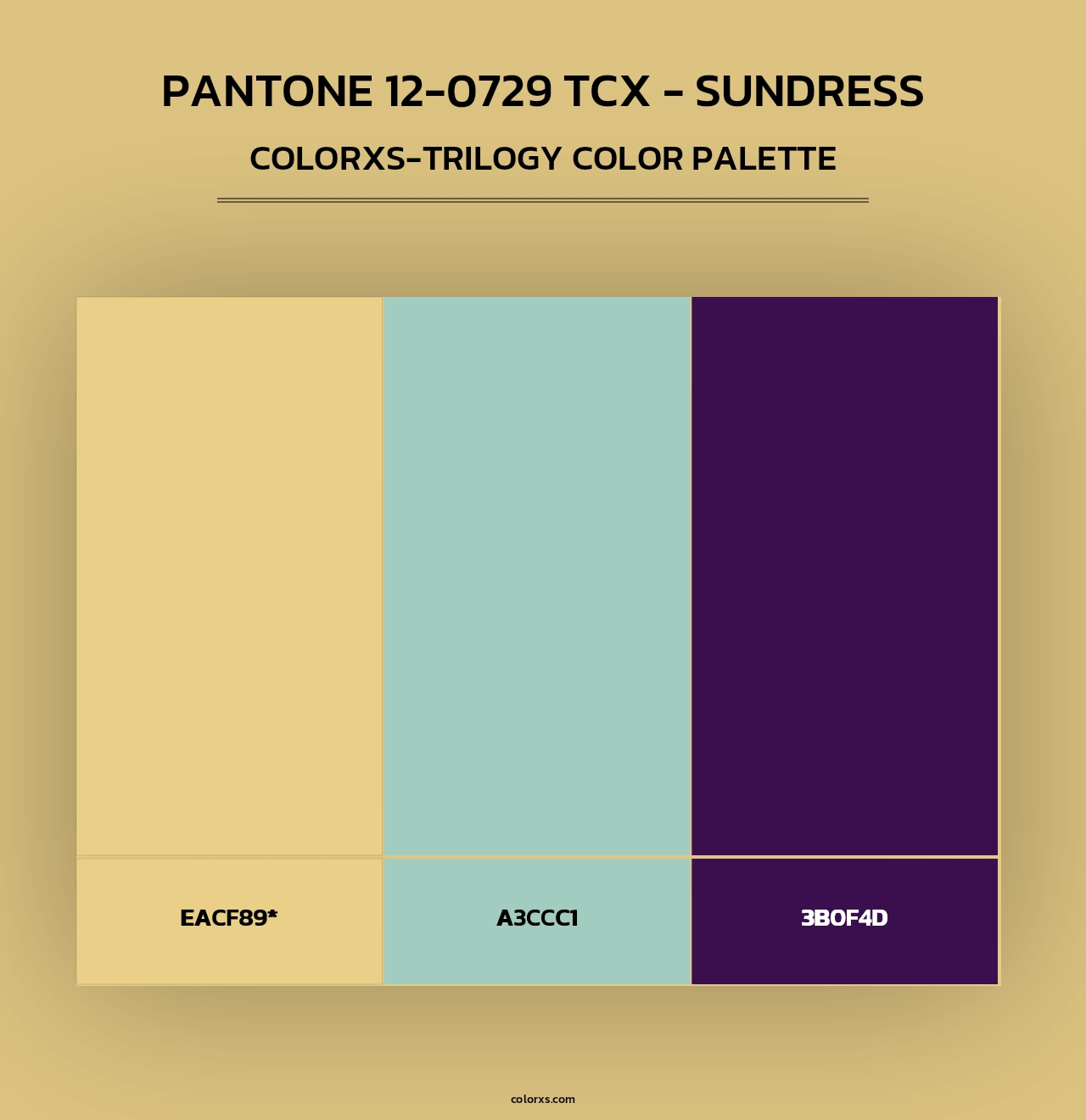 PANTONE 12-0729 TCX - Sundress - Colorxs Trilogy Palette