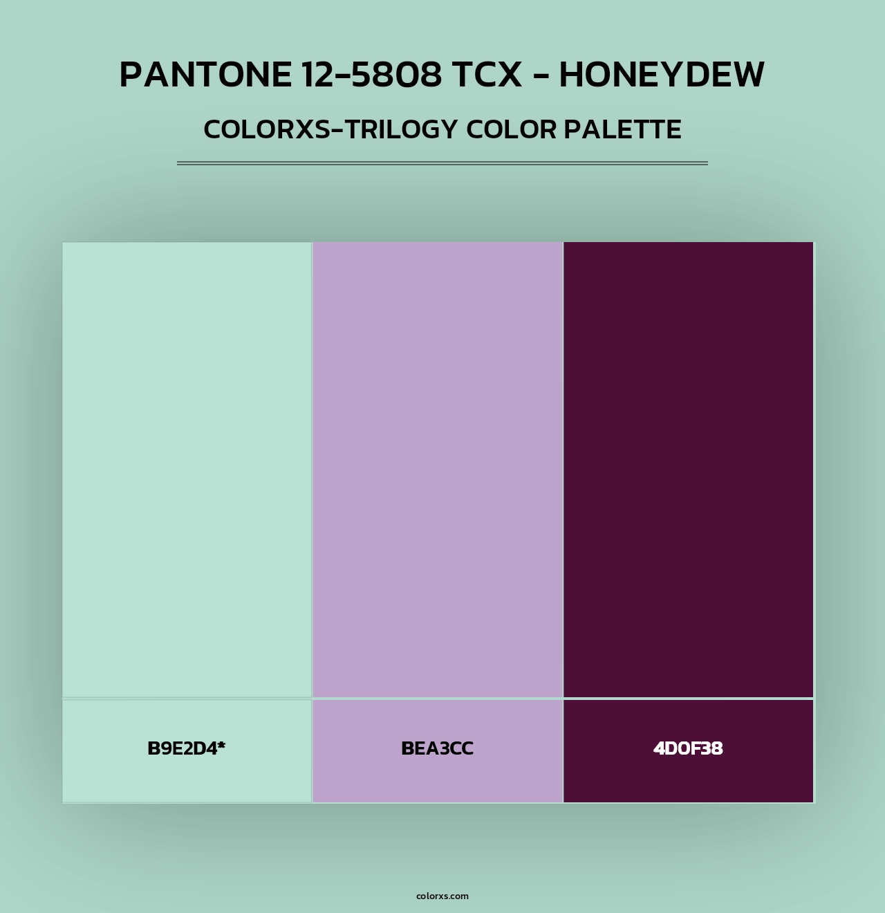 PANTONE 12-5808 TCX - Honeydew - Colorxs Trilogy Palette