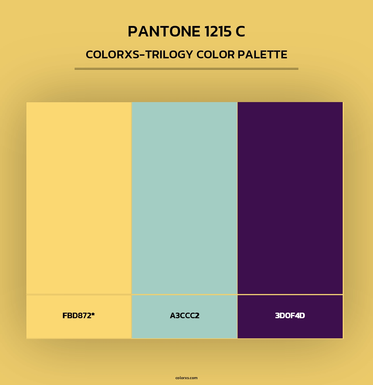 PANTONE 1215 C - Colorxs Trilogy Palette