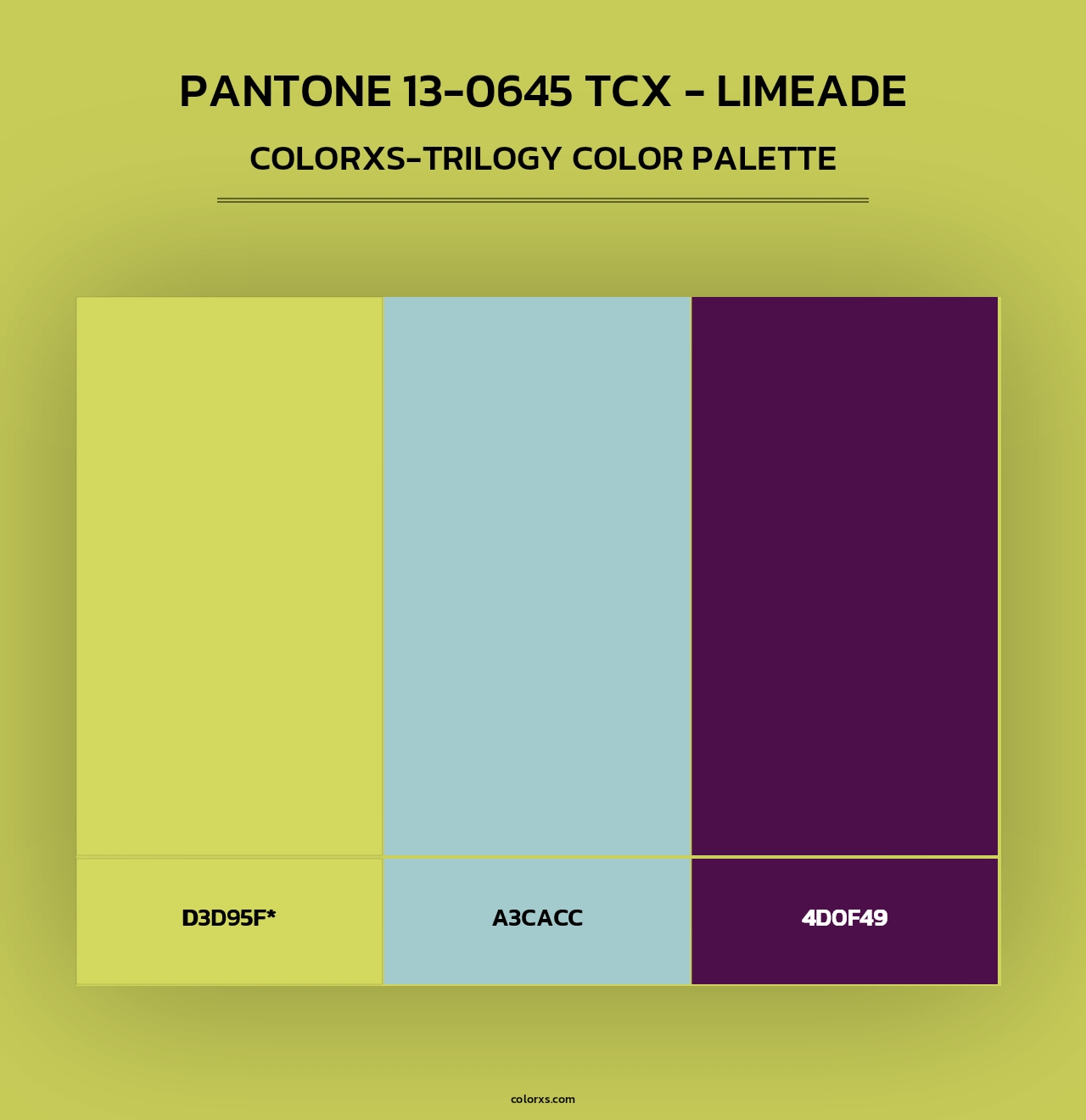 PANTONE 13-0645 TCX - Limeade - Colorxs Trilogy Palette