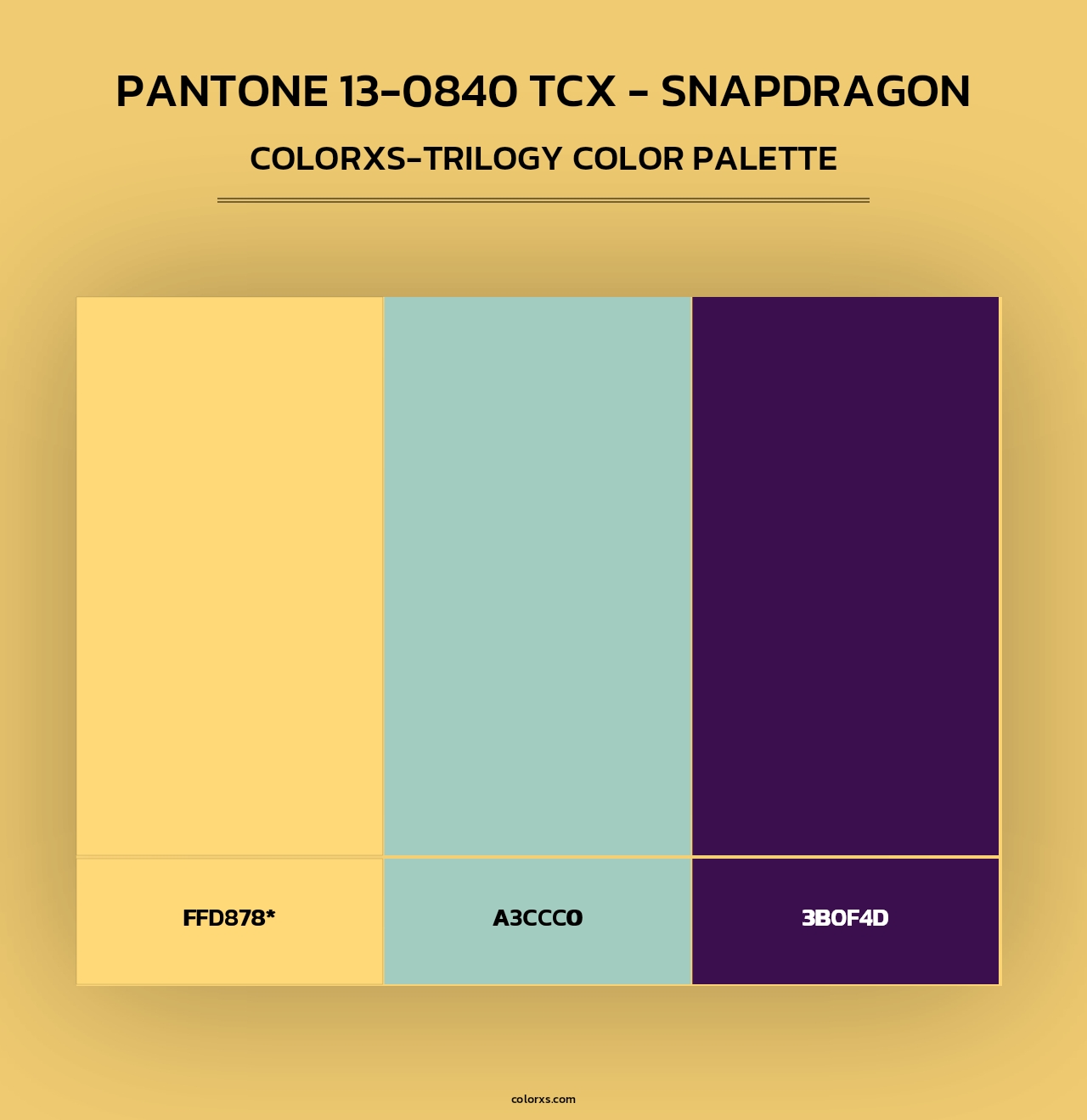 PANTONE 13-0840 TCX - Snapdragon - Colorxs Trilogy Palette