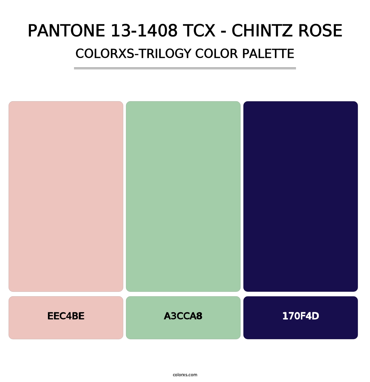 PANTONE 13-1408 TCX - Chintz Rose - Colorxs Trilogy Palette